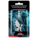 Dungeons & Dragons Nolzur's Marvellous Miniatures - Silver Dragon Wyrmling & Female Halfling