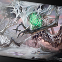 Ultra Pro Commander Series Three Color Wedge Black Stitched Playmat Yarok - Image 2
