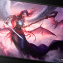 Ultra Pro Commander Series Three Color Wedge Black Stitched Playmat Kaalia - Image 2