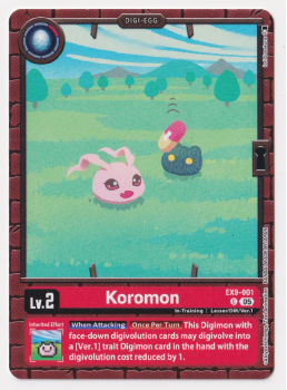 Koromon single card from Digimon Card Game