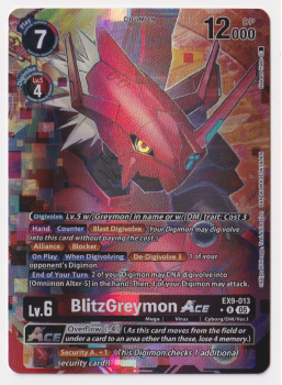 BlitzGreymon ACE (ALTERNATIVE ART) single card from Digimon Card Game
