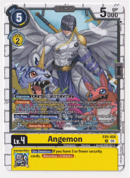 Angemon single card from Digimon Card Game