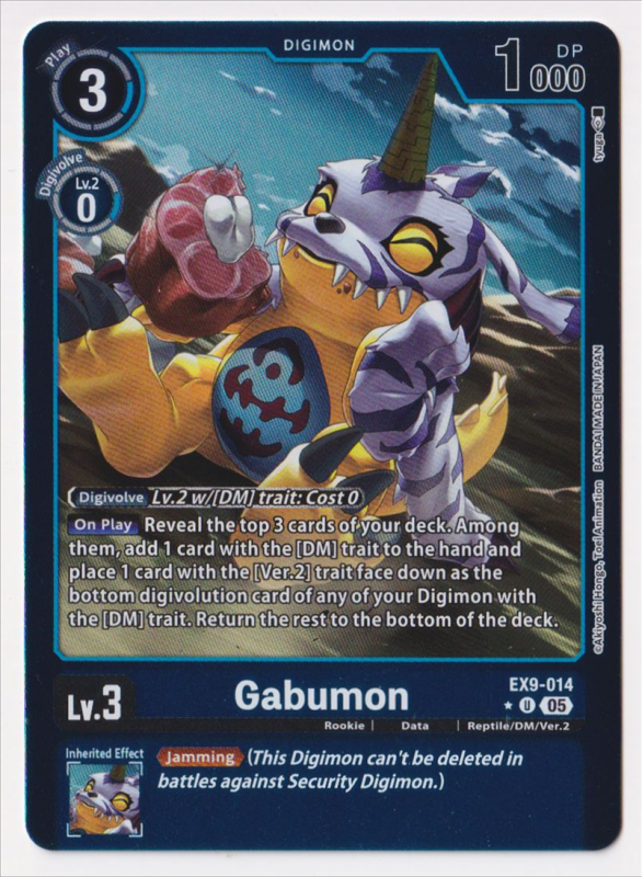 gabumon digimon card Gabumon [P-003] (Rainbow Foil) [Promotional Cards]