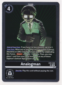 Analogman single card from Digimon Card Game