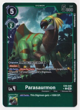 Parasaurmon (ALTERNATIVE ART) single card from Digimon Card Game
