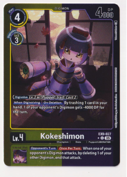 Kokeshimon (ALTERNATIVE ART) single card from Digimon Card Game