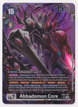 Abbadomon Core (ALTERNATIVE ART) single card from Digimon Card Game