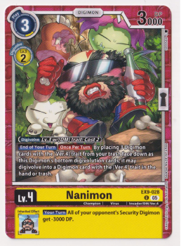 Nanimon single card from Digimon Card Game