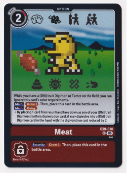 Meat single card from Digimon Card Game