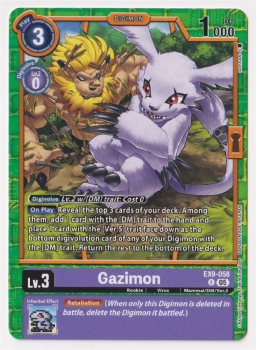 Gazimon single card from Digimon Card Game