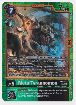 MetalTyrannomon single card from Digimon Card Game