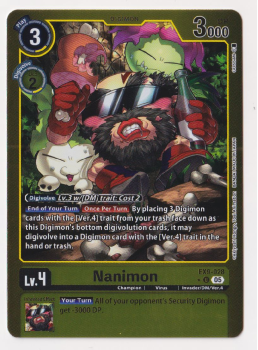 Nanimon (ALTERNATIVE ART) single card from Digimon Card Game