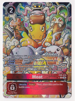 Meat (ALTERNATIVE ART) single card from Digimon Card Game