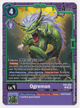 Ogremon single card from Digimon Card Game