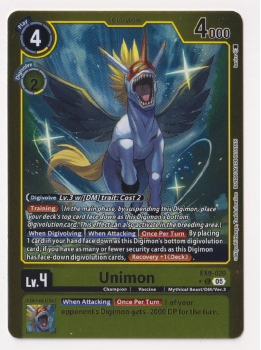 Unimon (ALTERNATIVE ART) single card from Digimon Card Game