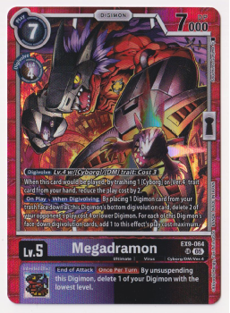 Megadramon single card from Digimon Card Game