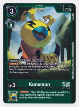 Kunemon (ALTERNATIVE ART) single card from Digimon Card Game