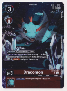 Dracomon single card from Digimon Card Game