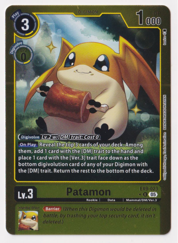 patamon digimon card Beckett Digimon Collector #3