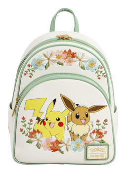 Loungefly - Pokemon Pikachu & Eevee Floral Mini Backpack