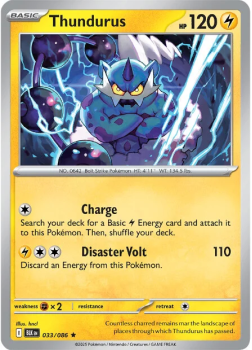 Thundurus single card from Pokemon