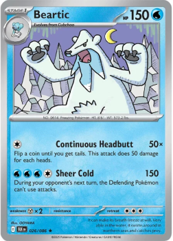 Beartic single card from Pokemon