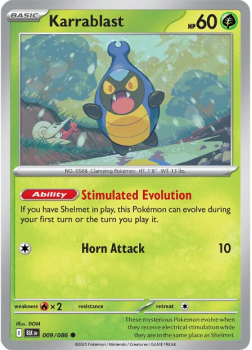 Karrablast (REVERSE HOLO) single card from Pokemon