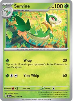 Servine single card from Pokemon