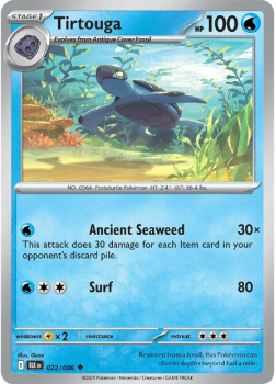 Tirtouga single card from Pokemon