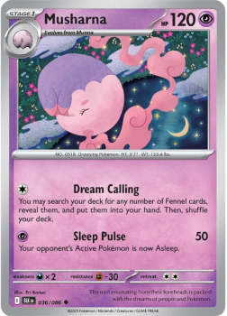 Musharna single card from Pokemon