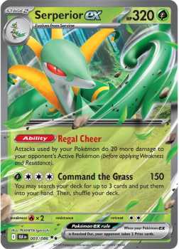 Serperior ex single card from Pokemon