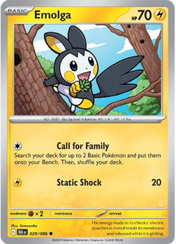 Emolga single card from Pokemon