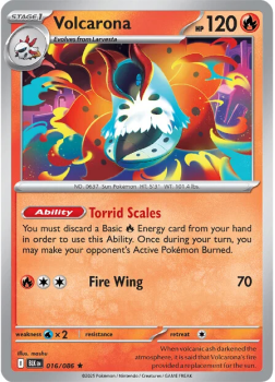 Volcarona single card from Pokemon