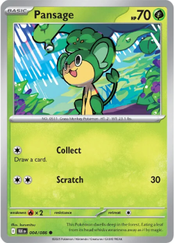 Pansage single card from Pokemon