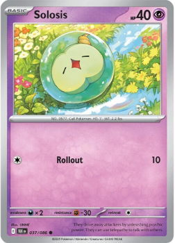 Solosis single card from Pokemon