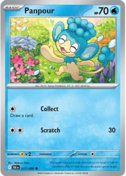 Panpour single card from Pokemon