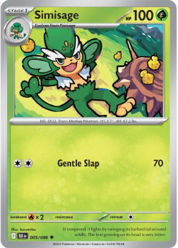 Simisage single card from Pokemon