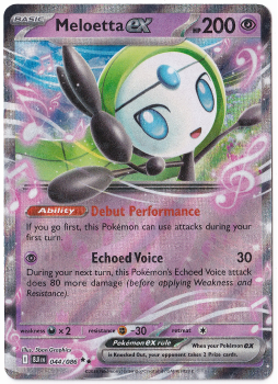 Meloetta ex single card from Pokemon