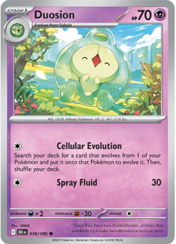 Duosion single card from Pokemon