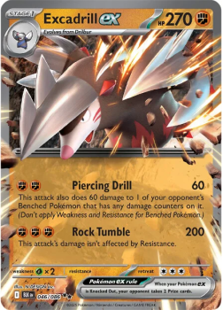 Excadrill ex single card from Pokemon