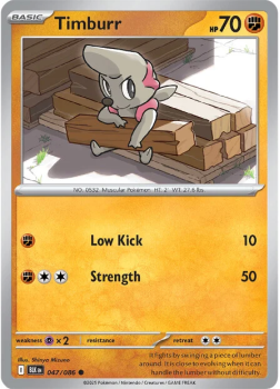 Timburr single card from Pokemon