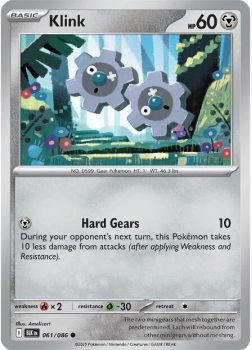 Klink single card from Pokemon