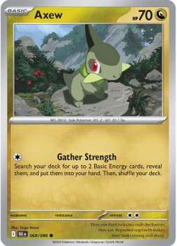 Axew single card from Pokemon