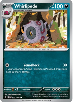 Whirlipede single card from Pokemon