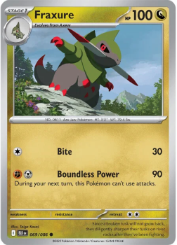 Fraxure single card from Pokemon