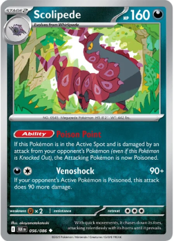 Scolipede single card from Pokemon