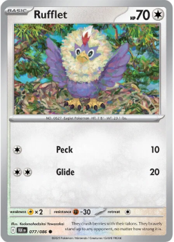 Rufflet single card from Pokemon