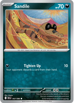 Sandile single card from Pokemon