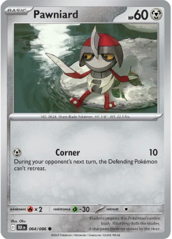 Pawniard single card from Pokemon