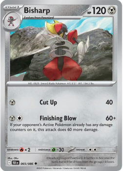 Bisharp single card from Pokemon